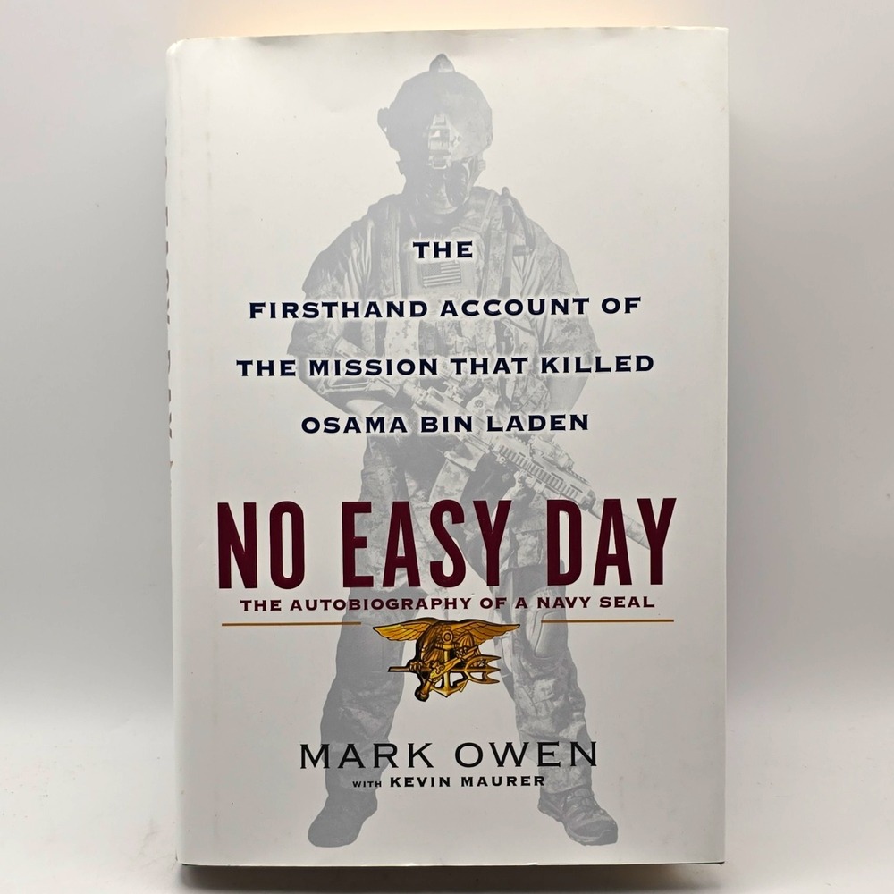 No Easy Day Mark Owen Kevin Maurer Hardcover 2012 Dutton 1st Printing DJ